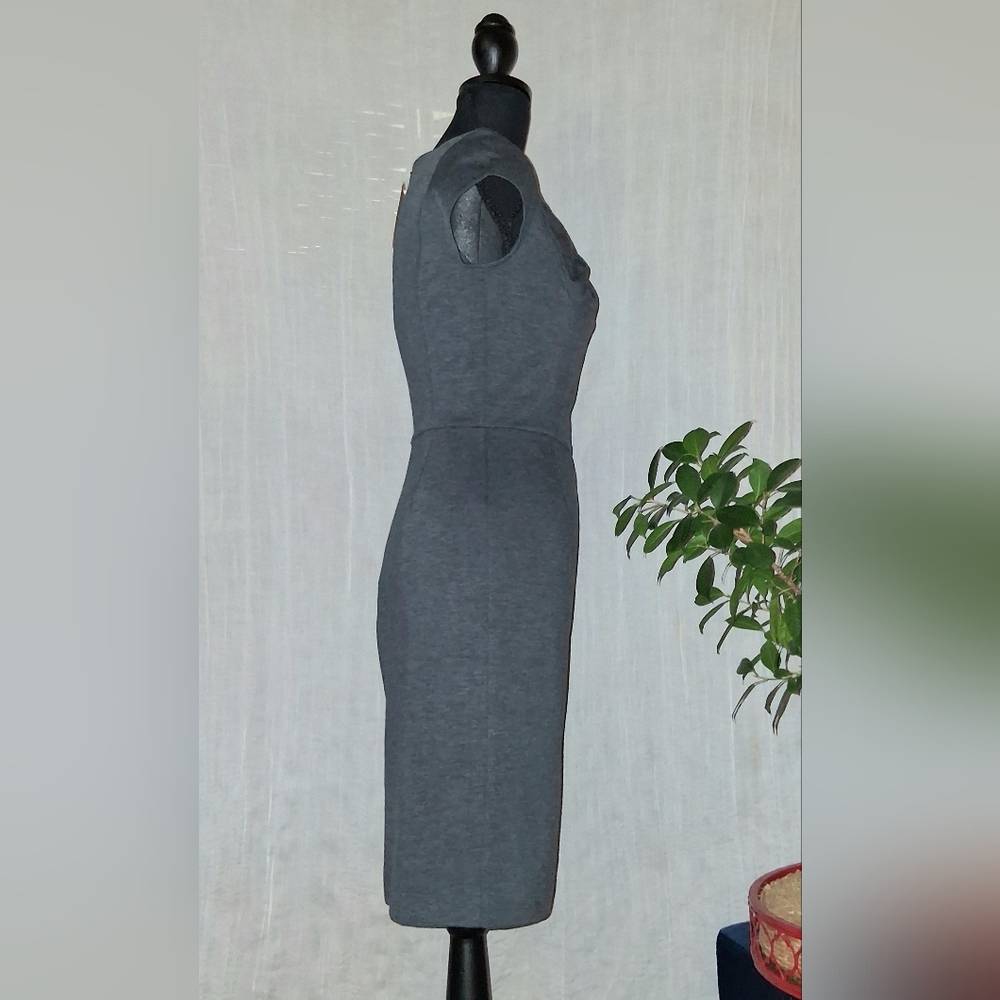 Banana Republic Dark Gray Midi Dress - Picture 5 of 7